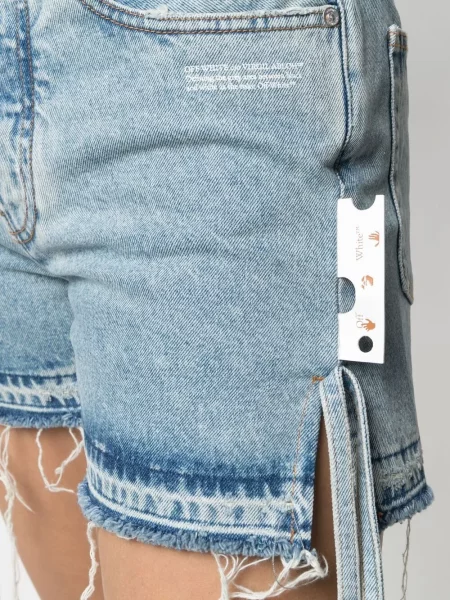 Τζιν σορτς Off-white λευκό