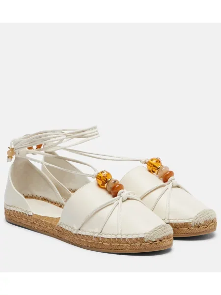 Espadrile Jimmy Choo din piele alb