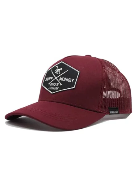 Surf Monkey Șapcă sport burgundy roșu