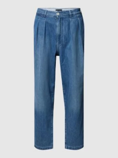 Jeansy o kroju relaxed fit z kontrafałdami model ‘RUSCAN’ Tommy Hilfiger niebieskie