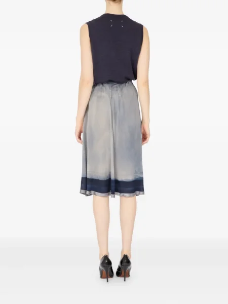 Fustă Maison Margiela cu imagine albastru