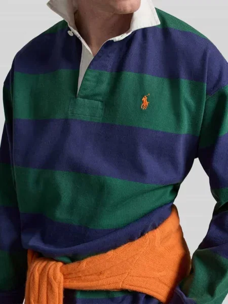 Sweter o kroju oversized z czystej bawełny model Polo Ralph Lauren zielony