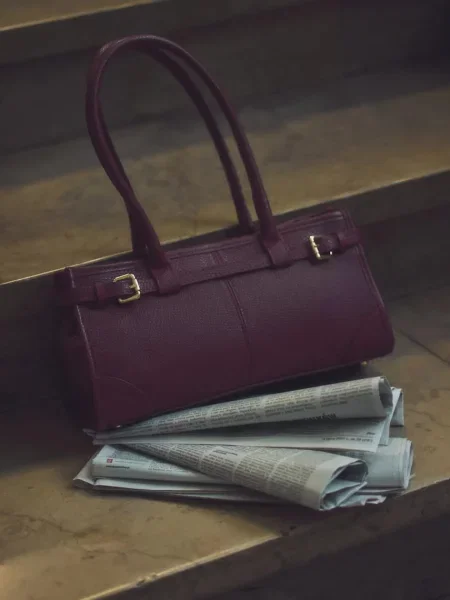 Usnjena torbica Answear.LAB bordo