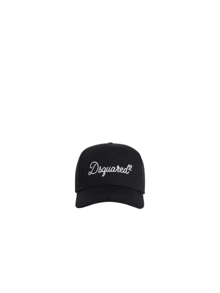 Czapka z daszkiem Dsquared2 z logo czarna