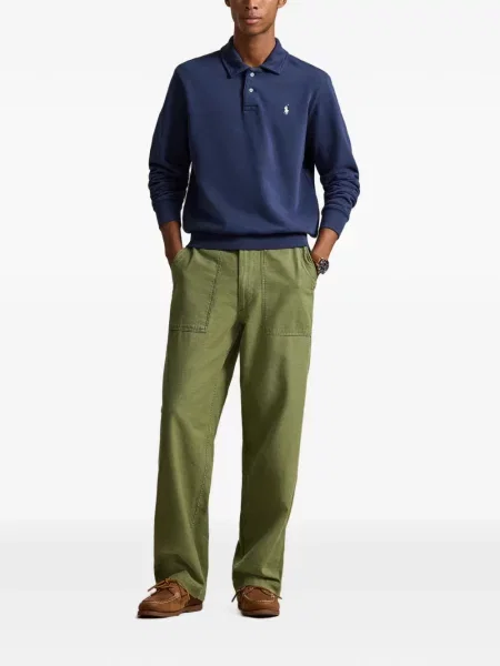 Флийс дълго с яка суитчър Polo Ralph Lauren сиво