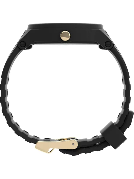 Lniany zegarek Timex czarny