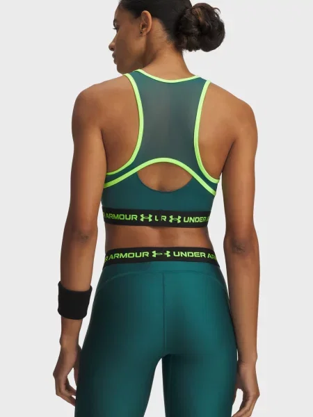 Топ Under Armour с сеткой зеленый