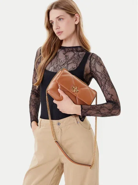 Geantă Tory Burch maro