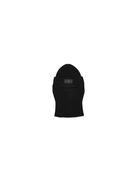 Szal Y-3 wełniana retro czarna