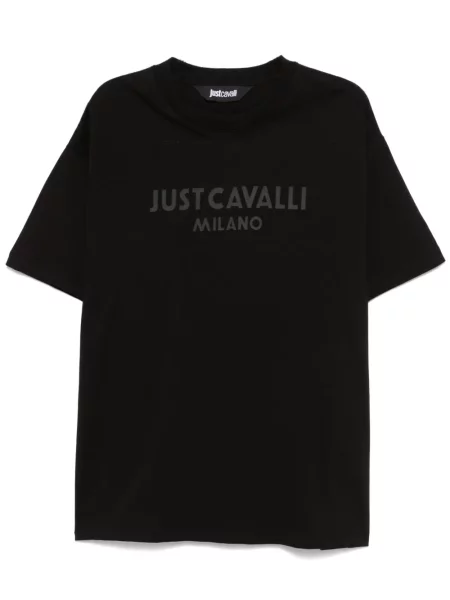 Cămașă Just Cavalli cu imagine negru