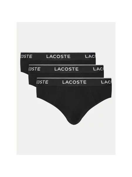 Lacoste Σετ σλιπ 3 τμχ. μαύρο