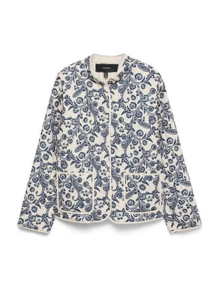 VERO MODA Geacă de primăvară-toamnă albastru marin / piatră gri