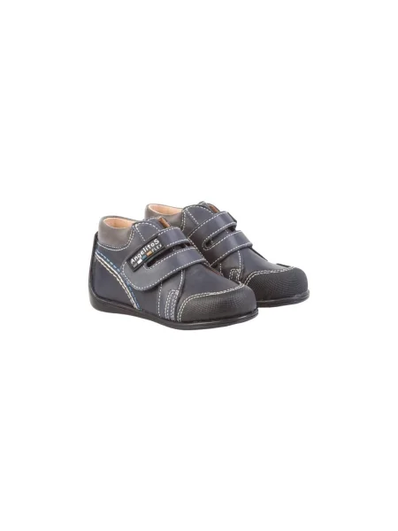 Pantofi Angelitos cu velcro albastru