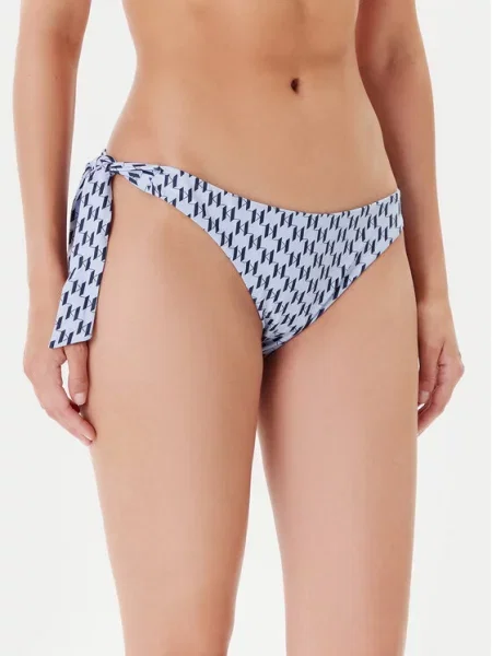 KARL LAGERFELD Dół od bikini Błękitny niebieskie