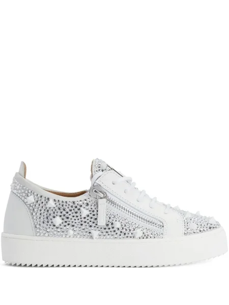 Sneakerși Giuseppe Zanotti cu tepi alb