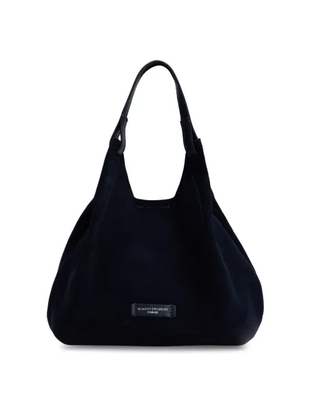 Torebka crossbody Gianni Chiarini skórzana niebieska