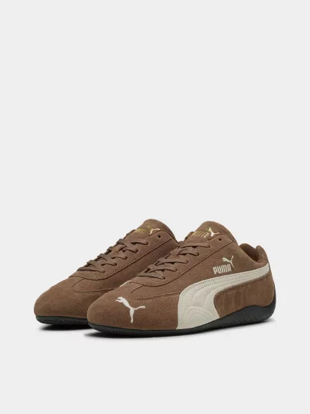 Замшевые повседневные кроссовки Puma коричневые