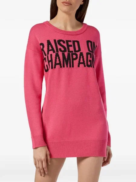 Rochie tricotată Philipp Plein tricotate roz