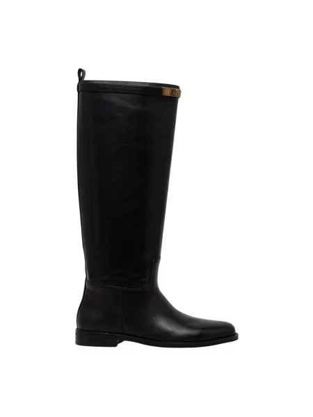 Nokwol kozaki skórzane Vera Black Leather czarne