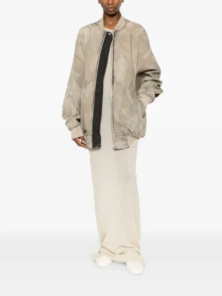 Maxi rochie maxi Rick Owens cu decolteu rotund de costum