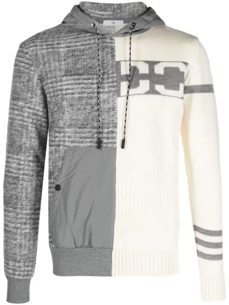 Hanorac cu glugă Pmd tricotate gri