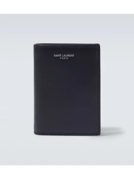 Portofel Saint Laurent din piele albastru
