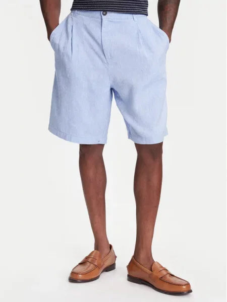 United Colors Of Benetton Šortky z materiálu modrá