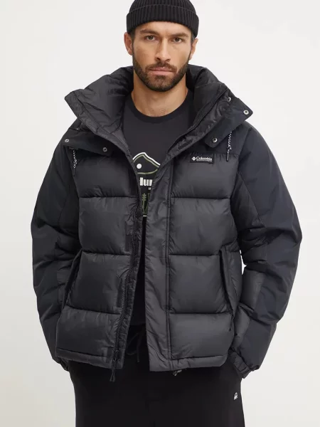 Columbia geaca Snowqualmie barbati de iarna negru