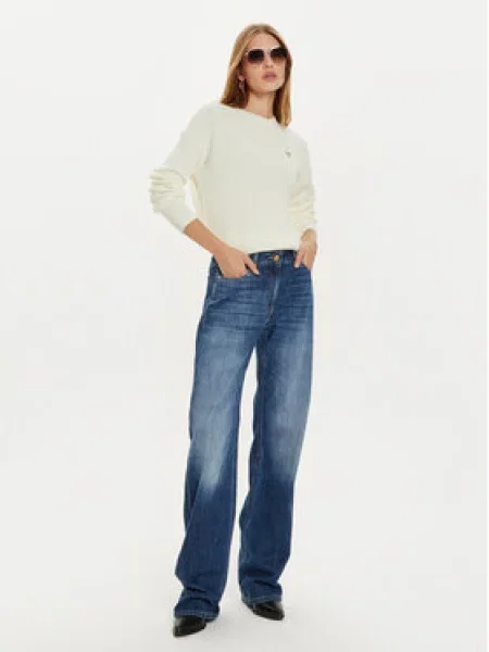 GUESS JEANS Svetr bílá