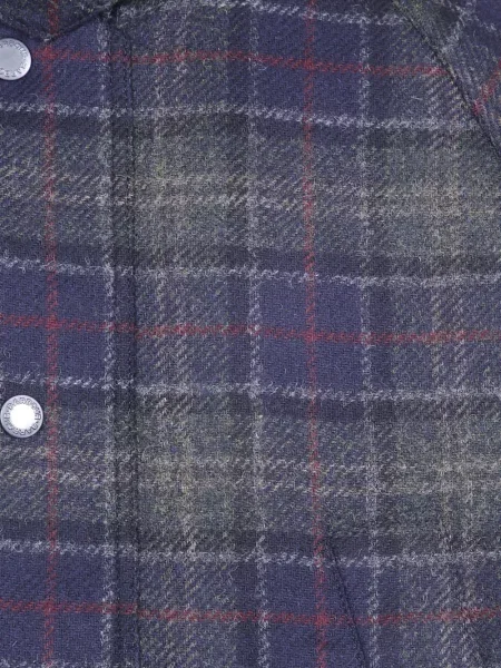 Μάλλινος καρό μπουφάν Barbour μπλε
