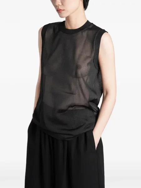 Top Comme Des Garçons tricotate negru
