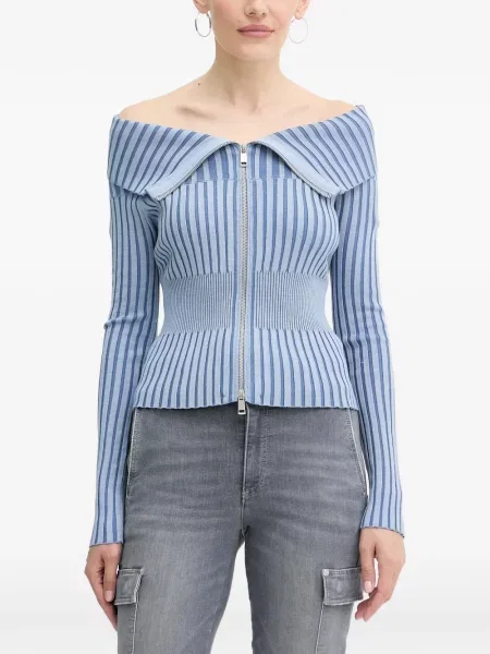 Pulover Guess cu dungi albastru