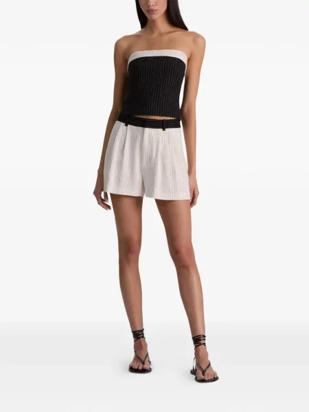 Pantaloni scurți Alice + Olivia cu dungi