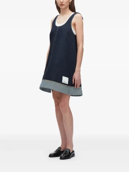 Rochie din denim 3.1 Phillip Lim de costum albastru