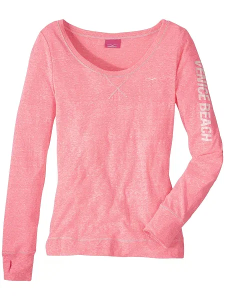 VENICE BEACH Tricou roz alb