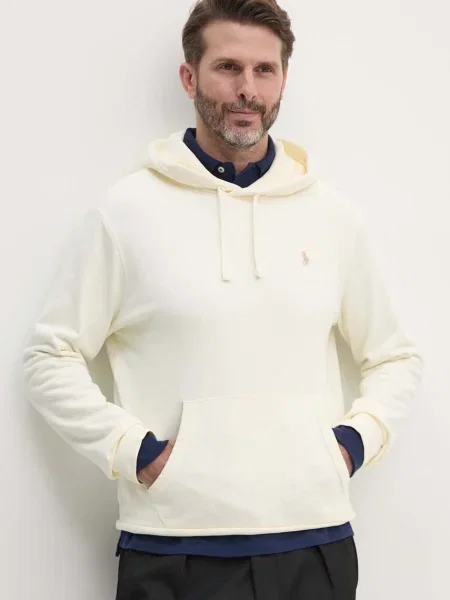 Кофта Polo Ralph Lauren з капюшоном однотонна бежевий