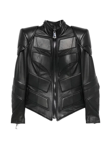 Geacă Mitiliane Couture cu imprimeu geometric negru