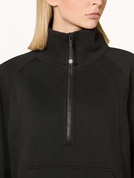 Lululemon Oversized Mikina Scuba Oversized Funnell Neck černá
