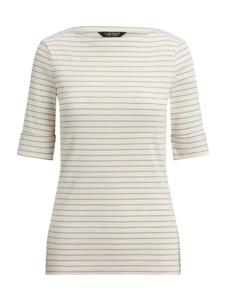 Lauren Ralph Lauren Tricou crem / albastru deschis bej
