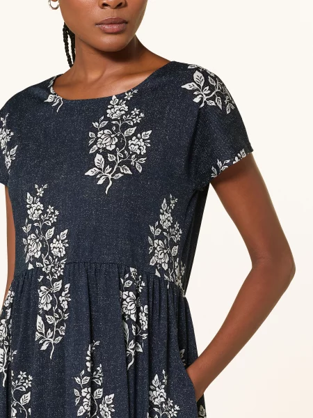 Weekend Max Mara Sukienka Dżersejowa Gufo W Stylu Jeansowym blau biała