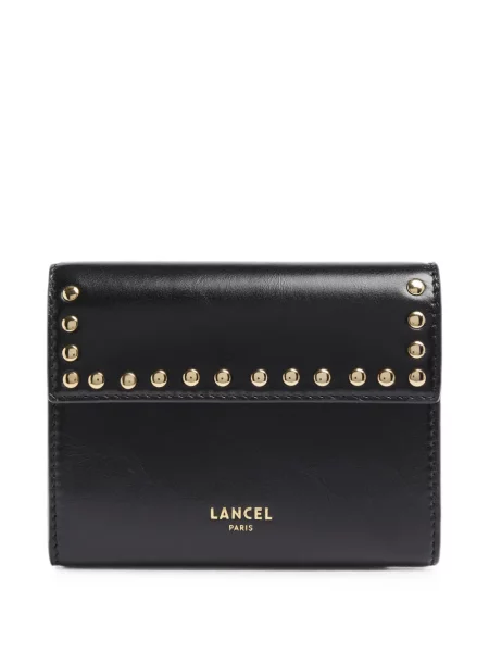 Portofel Lancel din piele cu tepi negru