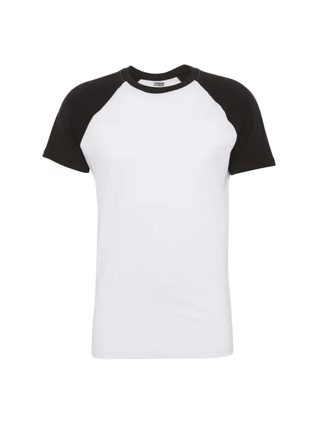 Urban Classics Tricou negru alb