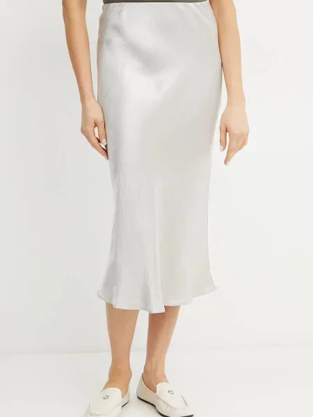 Sukně MM midi pouzdrová šedá