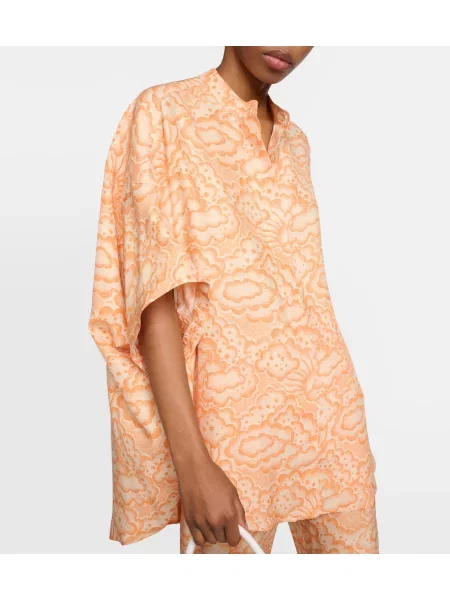 Bluză Stella Mccartney de mătase cu imagine
