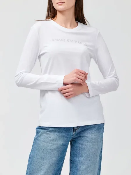Лонгслів Armani Exchange білий