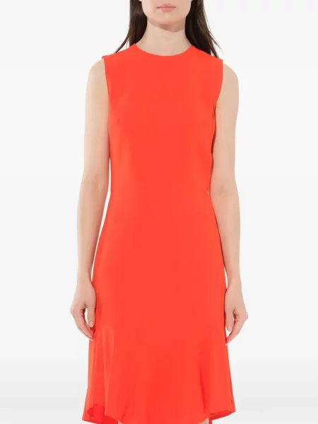 Rochie midi Givenchy fără mâneci asimetrică galben