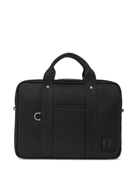 Geantă Karl Lagerfeld cu autograf negru