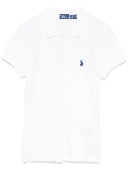 Haftowane polo Polo Ralph Lauren białe