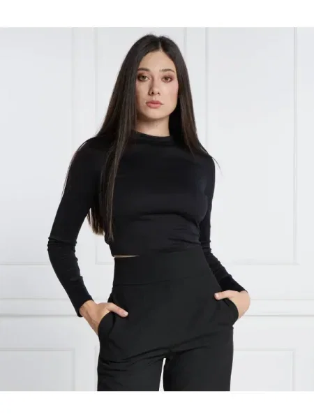 Cropp tricou mânecă lungă Hugo negru