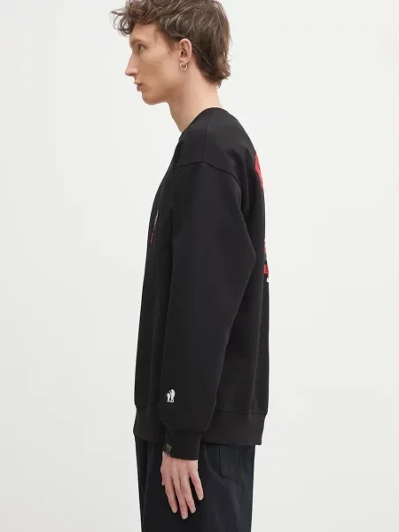 Μπλούζα AAPE Aaper Crew Neck μαύρο